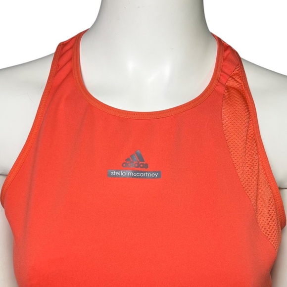 Adidas x Stella McCartney Red Pink Racerback Stretchy Performance Tank Size M - Picture 3 of 9